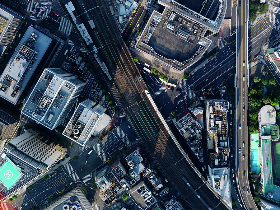 Aerial Photography Of Sukiyabashi Photograph by Michael H