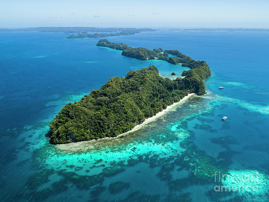 Aerial Shot Of Ulong Island Complex Photograph by Richard Brooks/science Photo Library