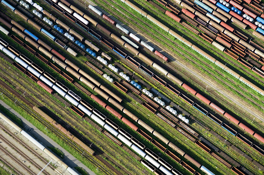 Aerial View Of A Railway Photograph by Dariuszpa