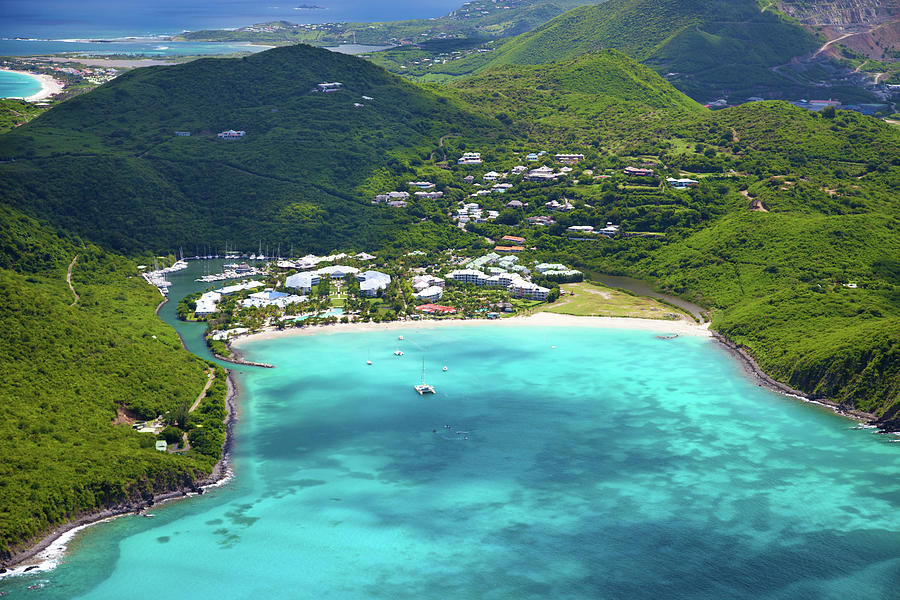 Aerial View Of A Resort In St.martin Photograph by Cdwheatley
