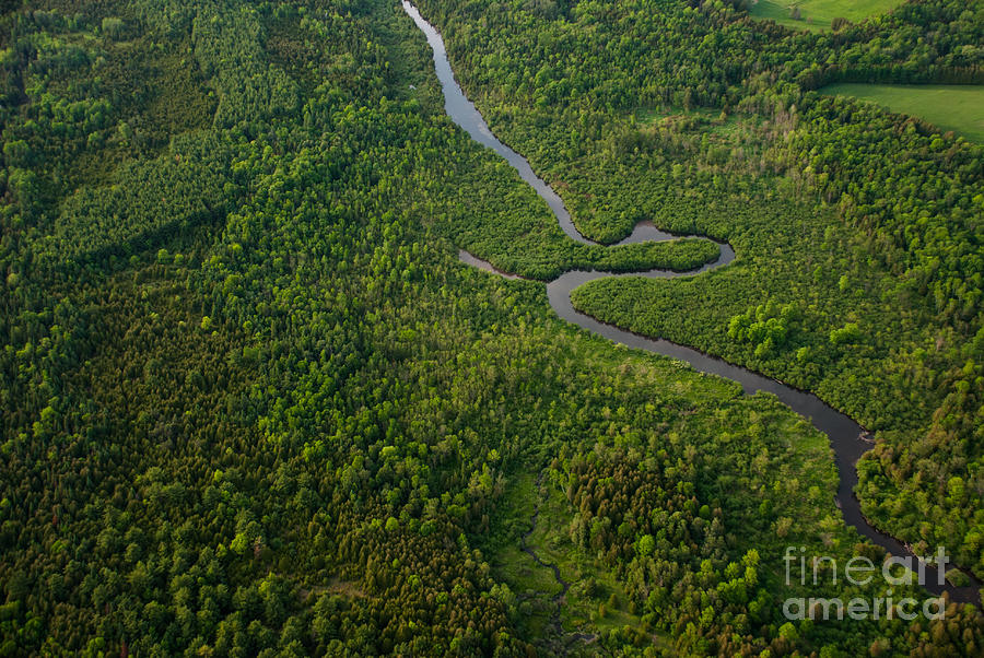 Aerial View Of A Winding River Photograph by Graham Taylor Photography ...