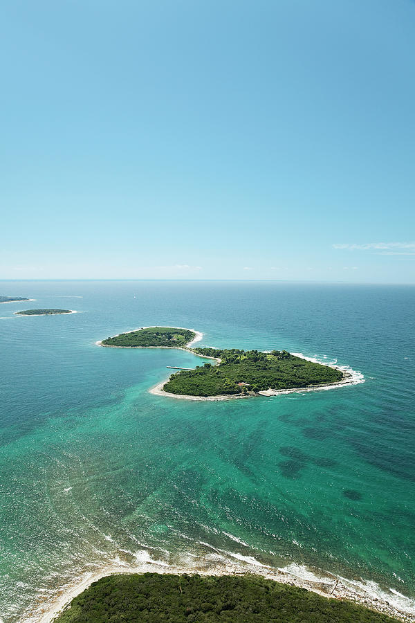 Aerial View Of Adriatic Sea Islands In Croatia Photograph By Jalag