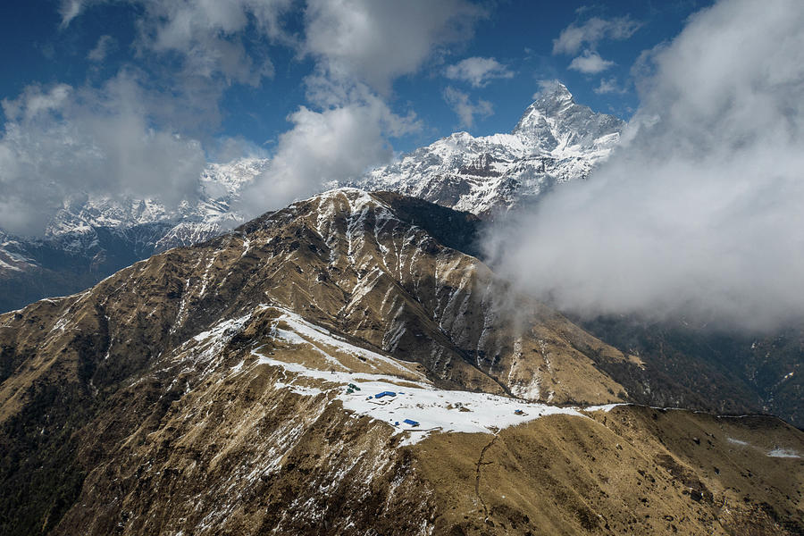 Aerial View Of Annapurna Mountain Range Photograph by Max Seigal | Pixels