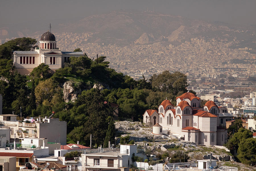 Aerial View Of Athens Photograph by Lingbeek Aerial View Of Athens Photograph by Lingbeek