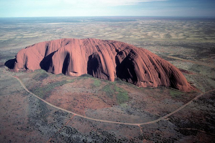 Aerial View Of Ayers Rock - Uluru Photograph by Ken Ross / VWPics ...