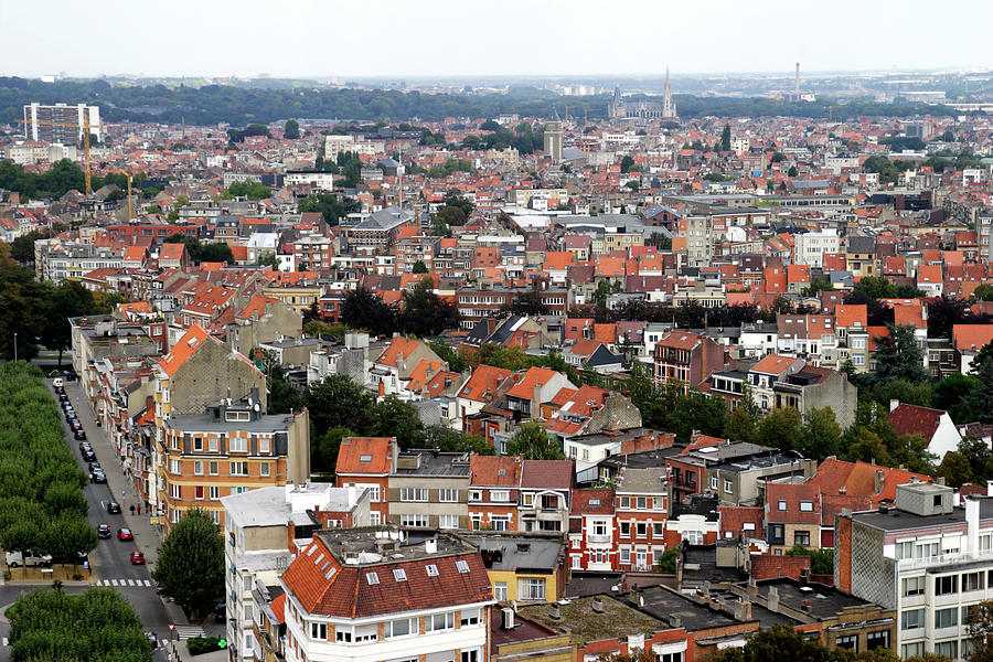 Aerial View Of Brussels City. Belgium Photograph by Ga161076