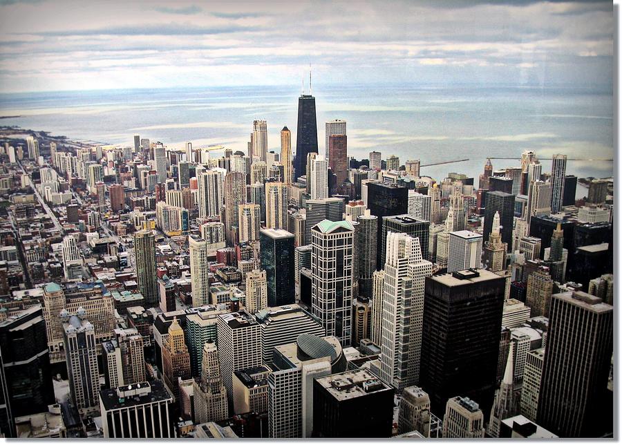 Aerial View Of Chicago Downtown Photograph by J.castro