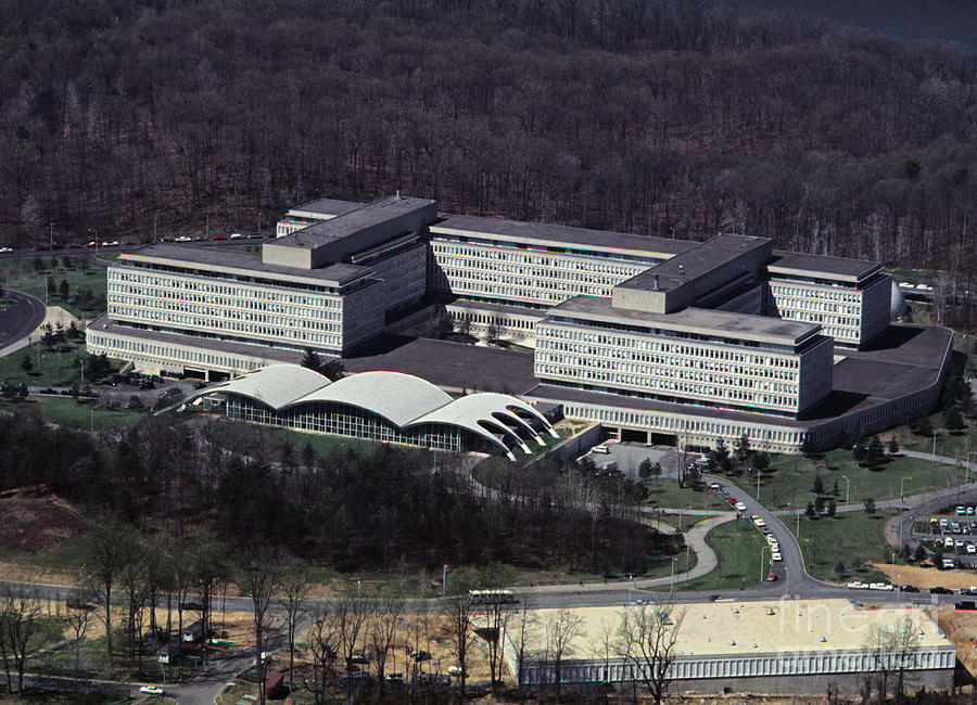 Aerial View Of Cia Building Photograph by Bettmann