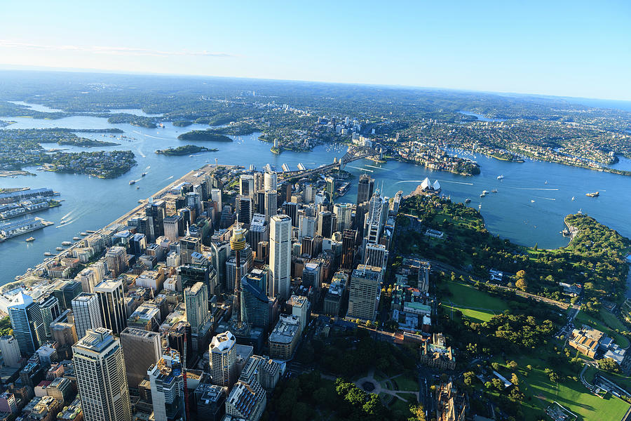 Aerial View Of Downtown Sydney Photograph by Btrenkel