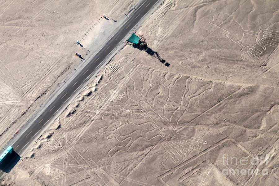 Engraving Photograph - Aerial View Of Geoglyphs Near Nazca - by Matyas Rehak Engraving Photograph - Aerial View Of Geoglyphs Near Nazca - by Matyas Rehak