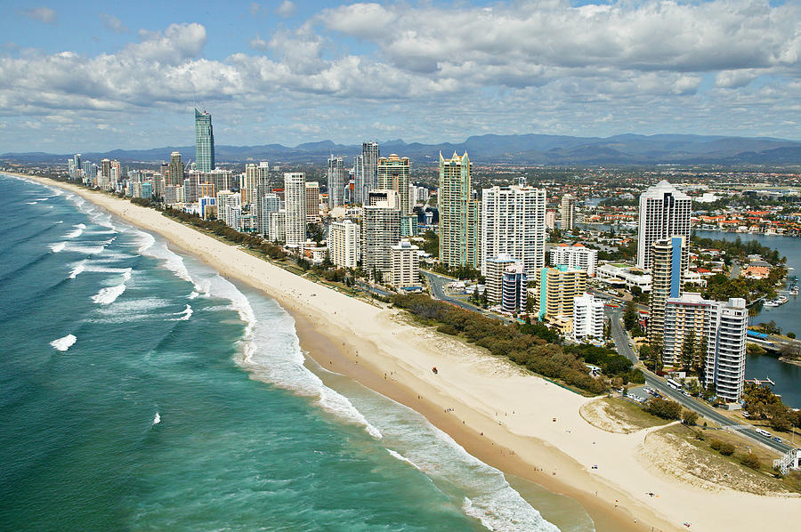 Aerial View Of Gold Coast, Queensland Photograph by Peter Harrison