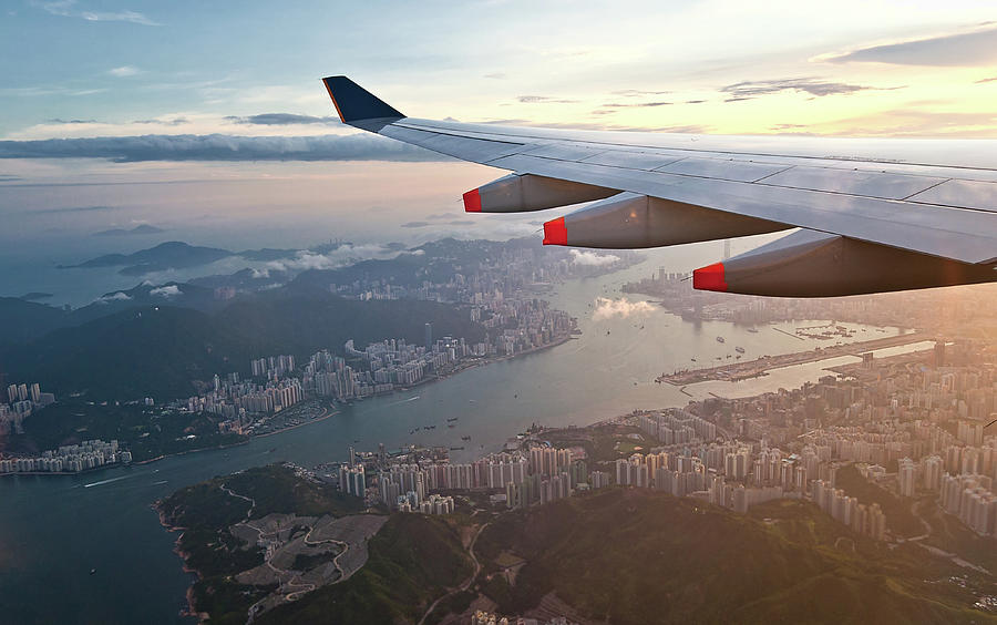 Aerial View Of Hong Kong And Kowloon Photograph by Hugociss