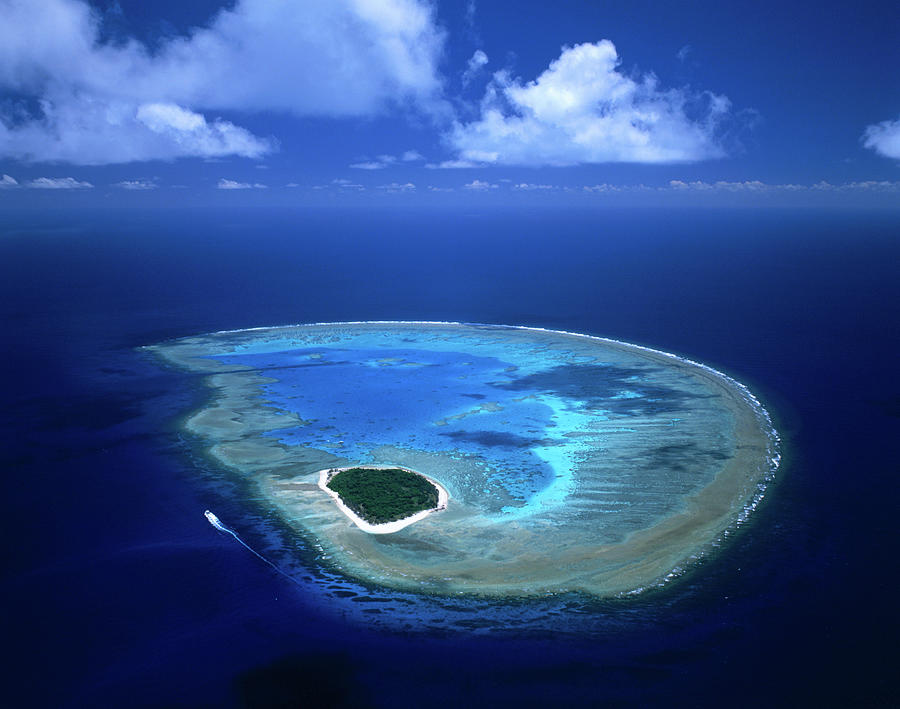 Aerial View Of Island And Surrounding Photograph by Manfred Gottschalk