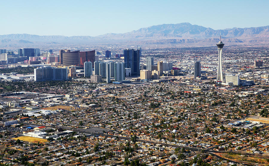 Aerial View Of Las Vegas Strip Photograph by Allan Baxter