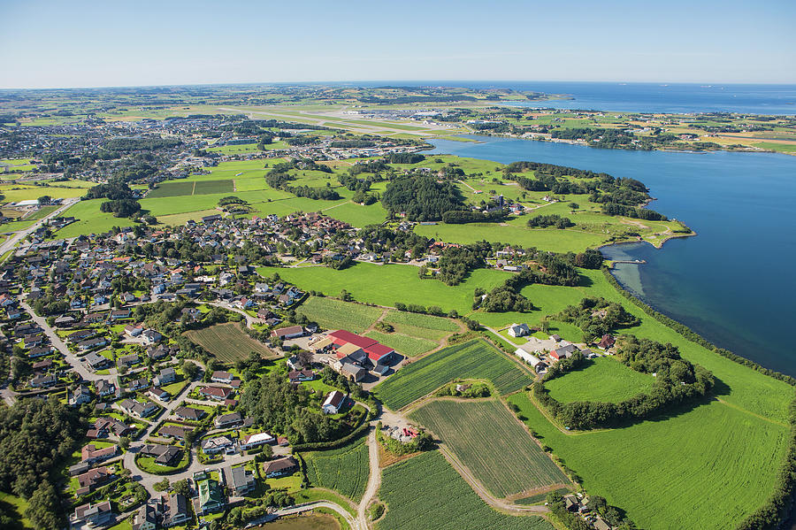 Aerial View Of Madla And Sola Airport Photograph by Sindre Ellingsen