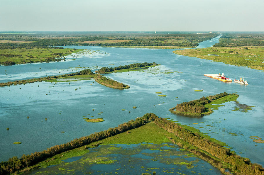 Aerial View Of Man-made Islands As Photograph by Danita Delimont