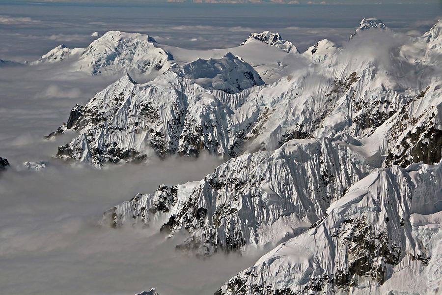 Aerial View Of Mount Mckinley, Alaska Photograph by Ofer Zidon - Fine ...