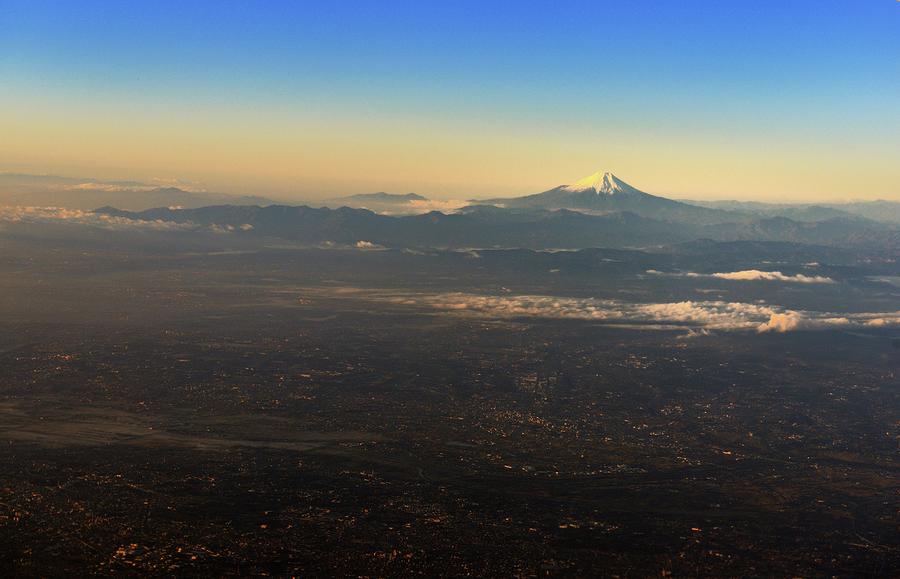 Aerial View Of  Mt Fuji Photograph by Vladimir Zakharov