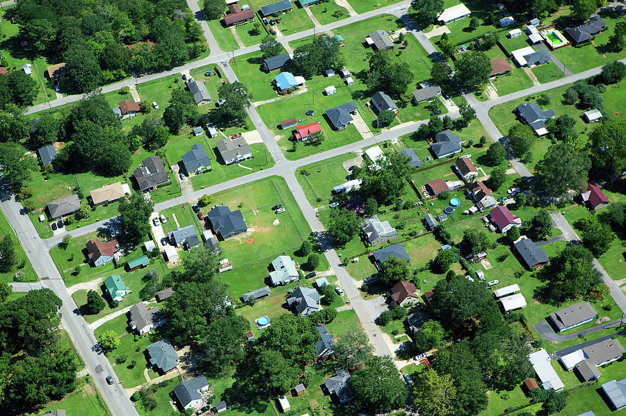 Aerial View Of Neighborhood Photograph by Bjones27
