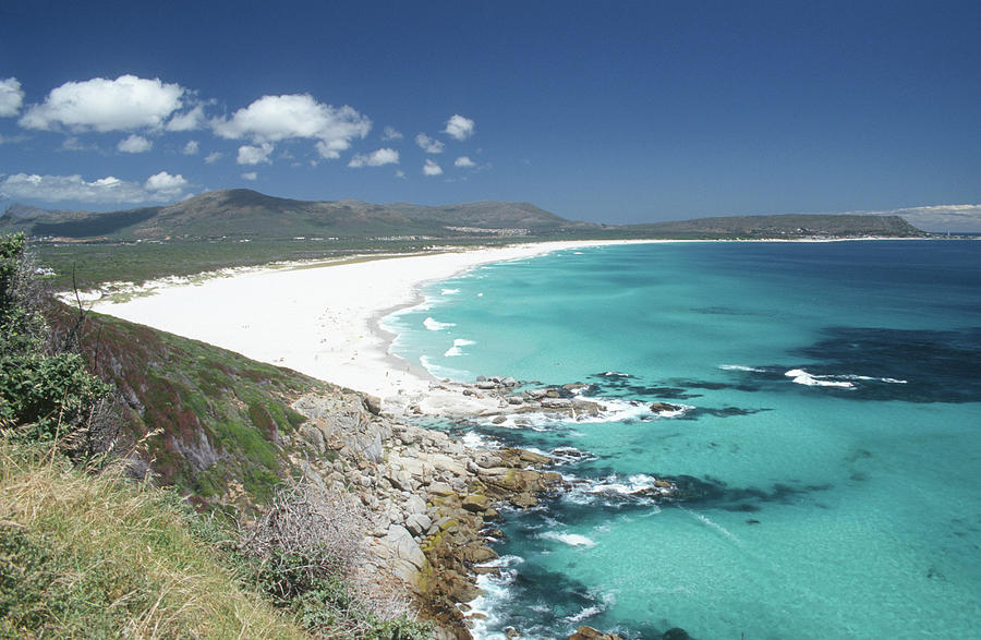 Aerial View Of Noordhoek Beach, Cape Photograph by Denny Allen