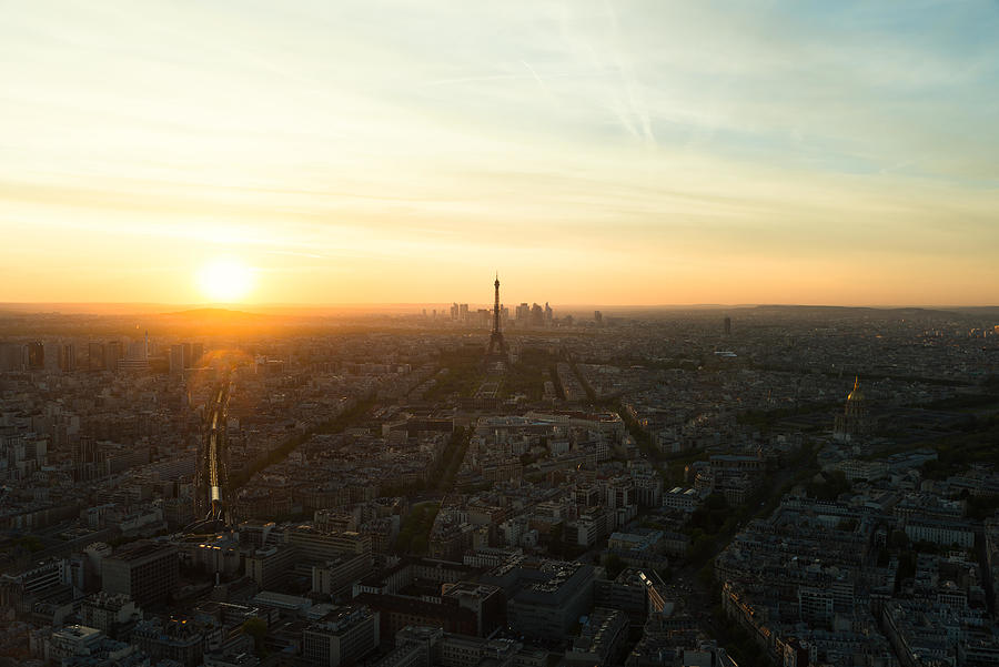 Aerial View Of Paris Skyline Photograph by Prasit Rodphan - Fine Art ...