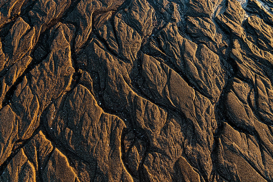 Aerial View Of Patterns In Sand Beach Photograph by Panoramic Images