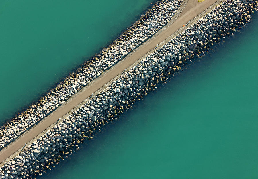 Aerial View Of Pier Photograph by Arctic-images