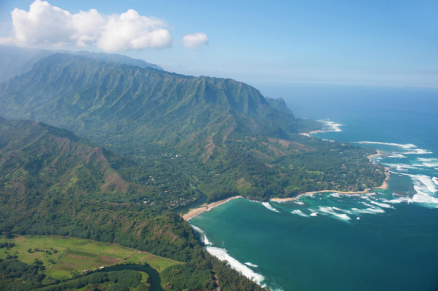 Aerial View Of Princeville Hawaii Photograph by Jason v
