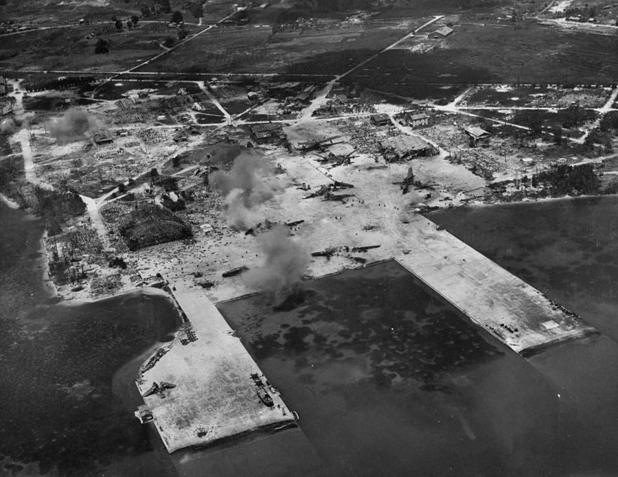 Aerial View Of Smoke From Us Artillery Photograph by W. Eugene Smith Aerial View Of Smoke From Us Artillery Photograph by W. Eugene Smith