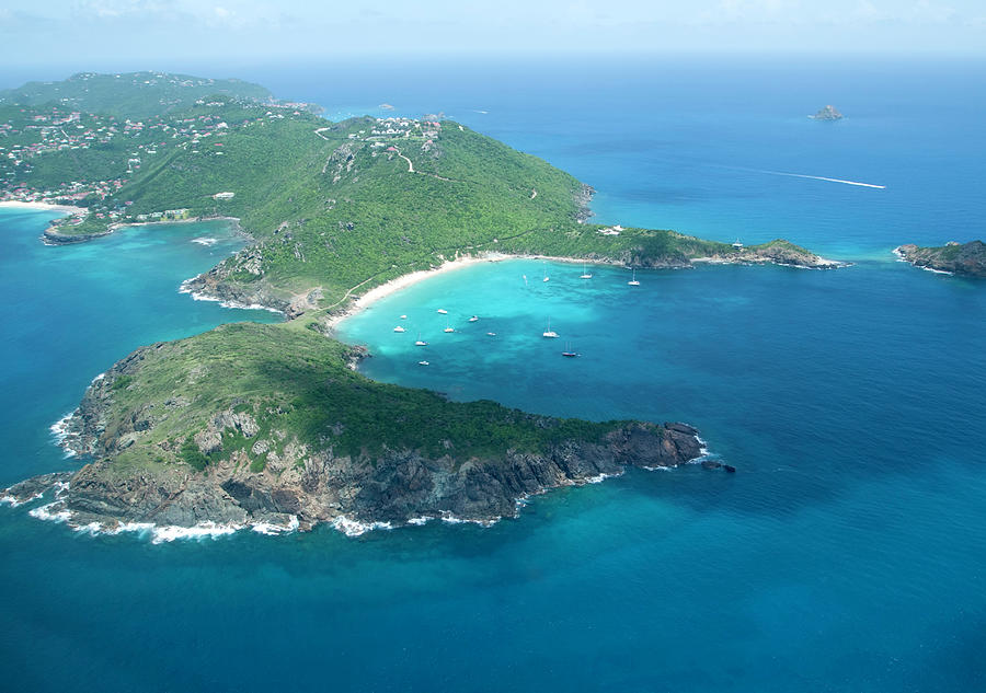 Beach Photograph - Aerial View Of St Barts by Rococofoto