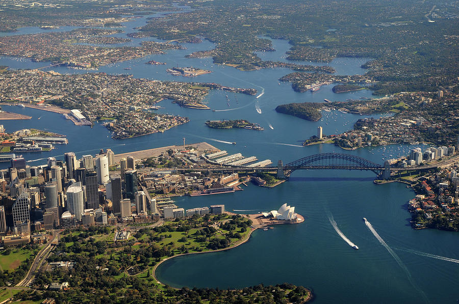 Aerial View Of Sydney Harbour Bridge Photograph by Lighthousebay