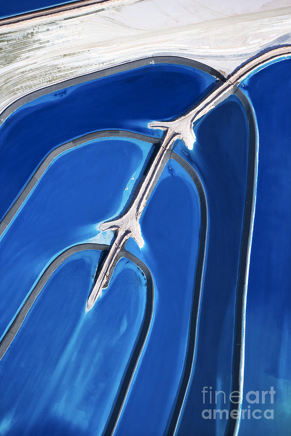 Pond Photograph - Aerial View Of Tailing Ponds In Utah by Iofoto Pond Photograph - Aerial View Of Tailing Ponds In Utah by Iofoto