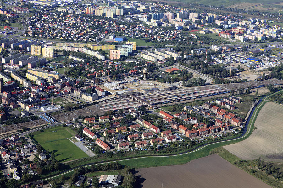 Aerial View Of Tczew City Photograph by Dariuszpa