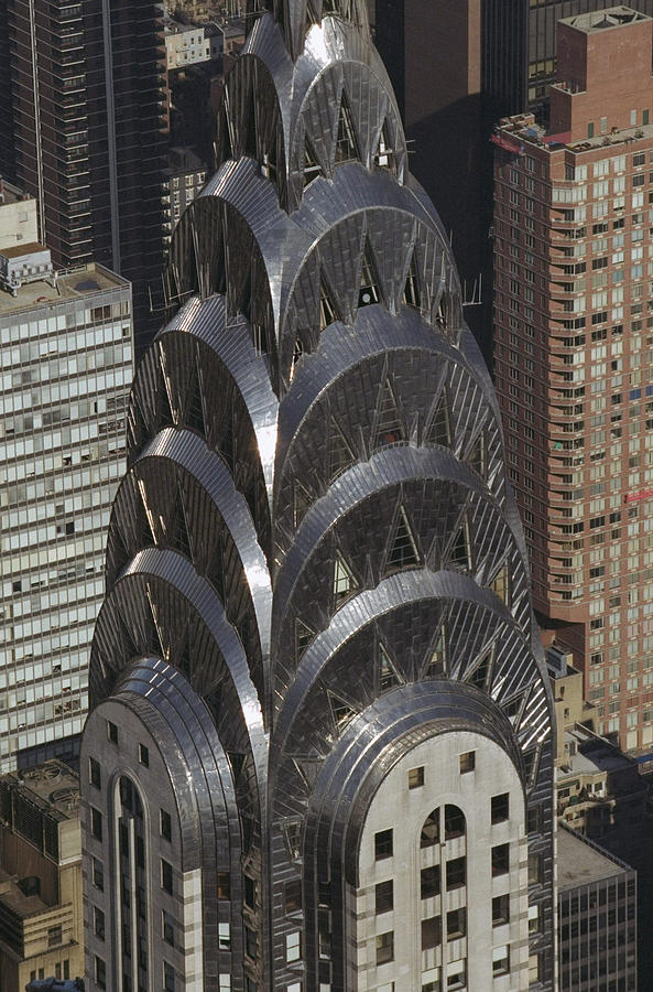 Aerial View Of The Chrysler Building Photograph by New York Daily News Archive
