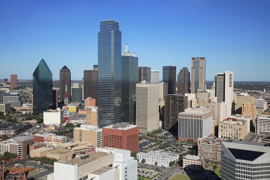 Aerial View Of The City Of Dallas In Photograph by Veni