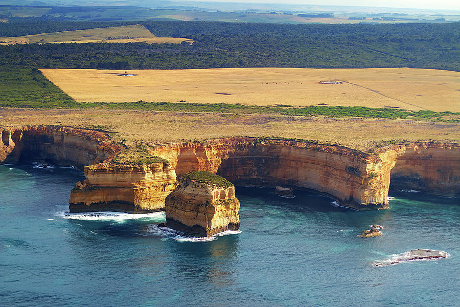 Aerial View Of The Great Ocean Road Photograph by Christopher Chan