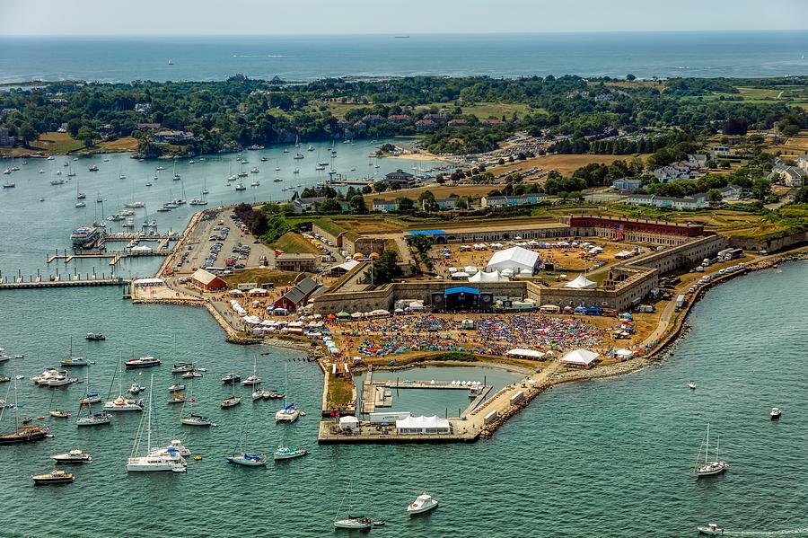 Aerial View Of The Newport Jazz Festival Photograph by Mountain Dreams