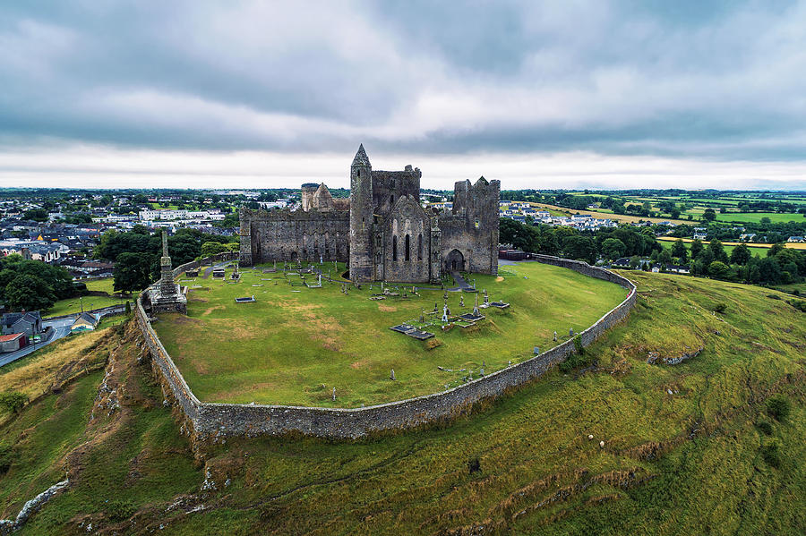 Aerial view of the Rock of Cashel in Ireland Photograph by Miroslav ...