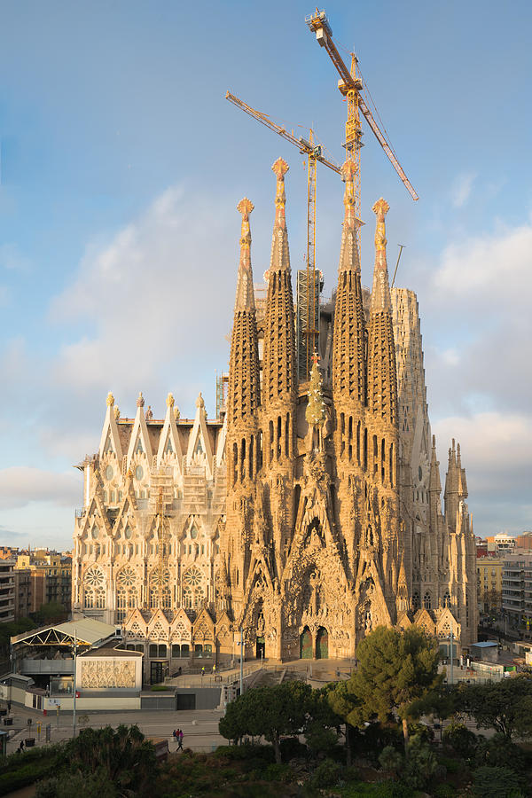 Aerial View Of The Sagrada Familia Photograph by Prasit Rodphan - Fine ...