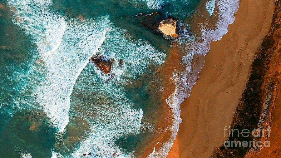 Cliff Photograph - Aerial View Of Twelve Apostles At Dawn by Pisaphotography Cliff Photograph - Aerial View Of Twelve Apostles At Dawn by Pisaphotography