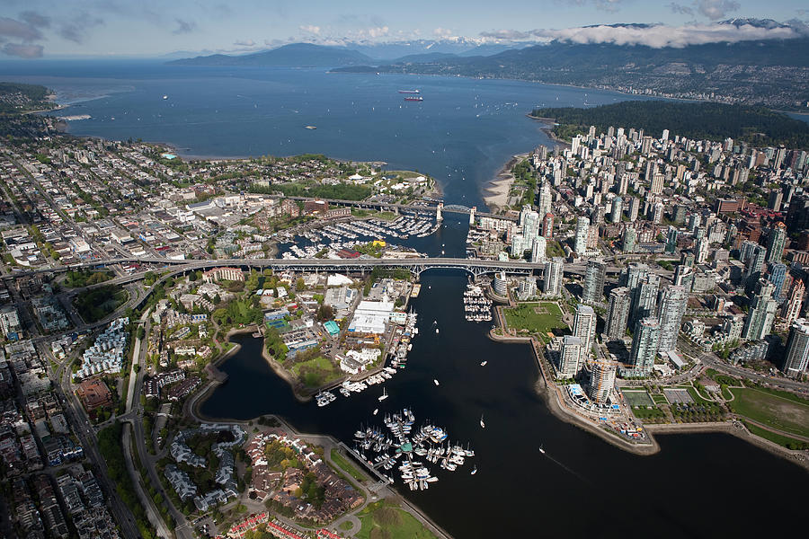 Aerial View Of Vancouver By Noel Hendrickson