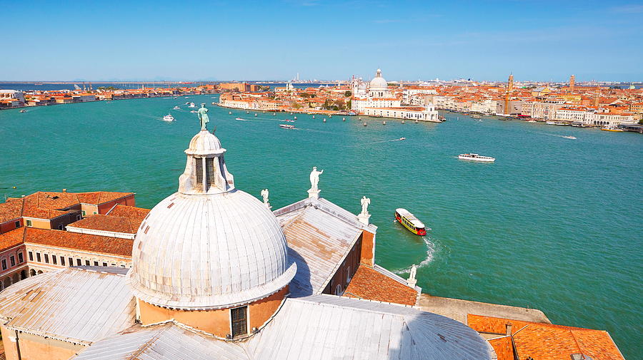 Landscape Photograph - Aerial View Of Venice From San Giorgio by Jan Wlodarczyk