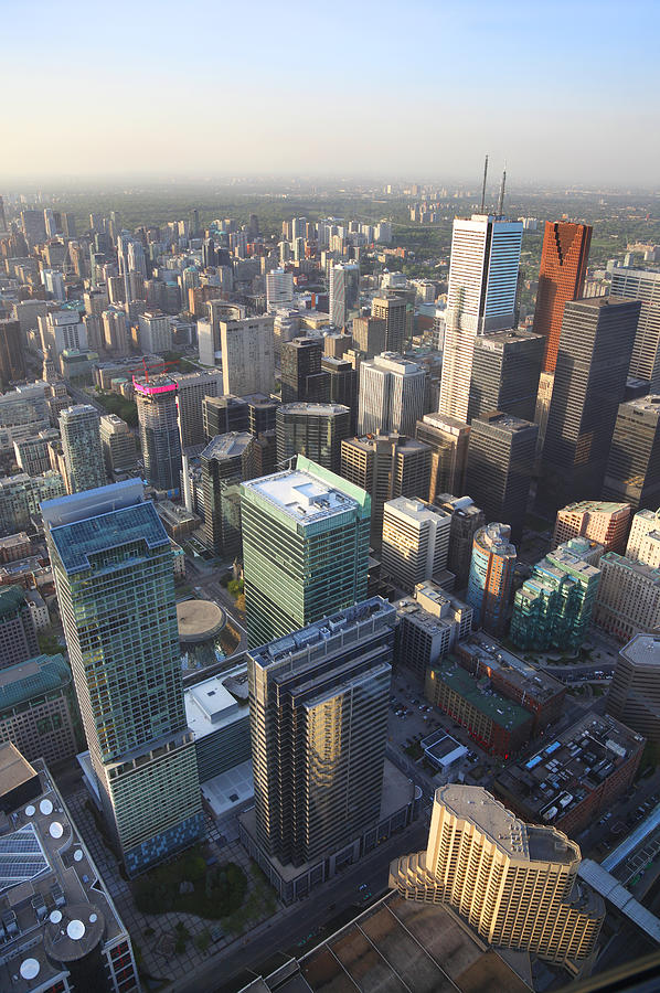 Aerial View On Toronto City Buildings Photograph by Buzbuzzer