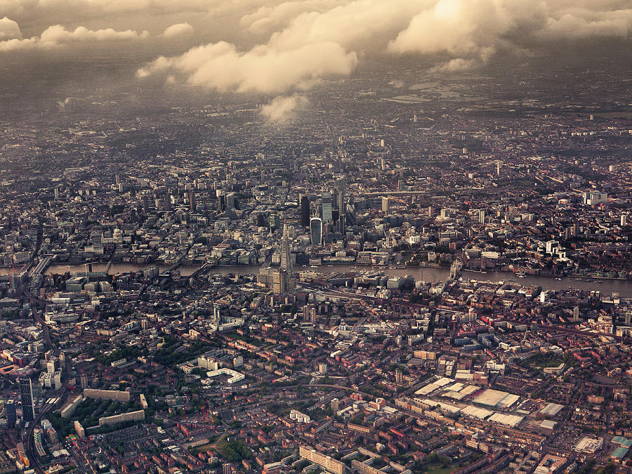 Aerial View Over Central London, Uk Photograph by Charles Briscoe-knight