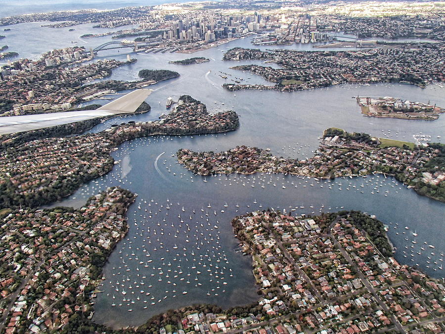 Aerial View Over Sydney Harbour Photograph by Taken By Tugboat1952