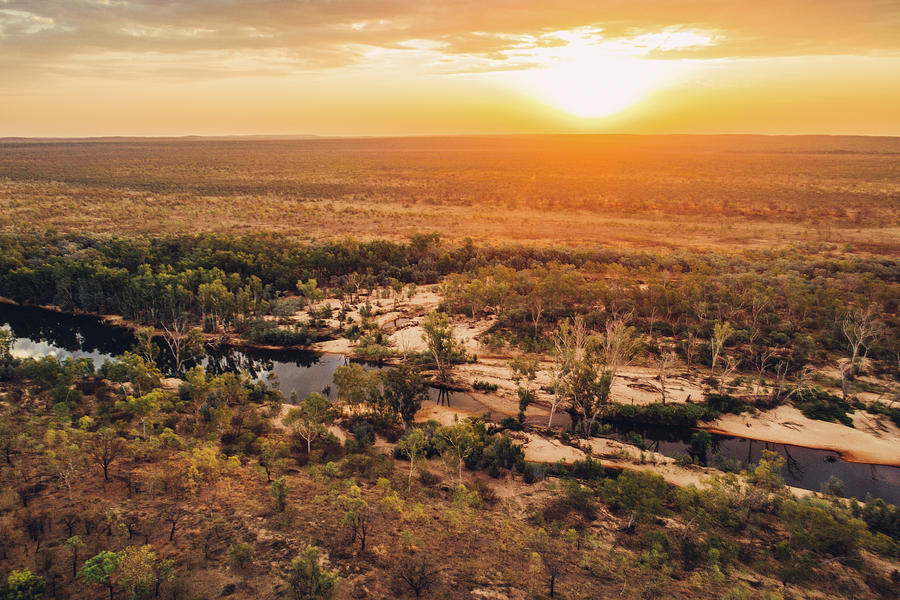Aerial View Over The Kimberley Region, Western Australia, Oceania, Photograph by Christian Frumolt
