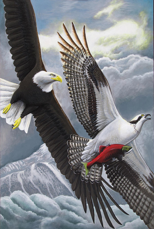 Eagle Painting - Aerials by Nick Laferriere