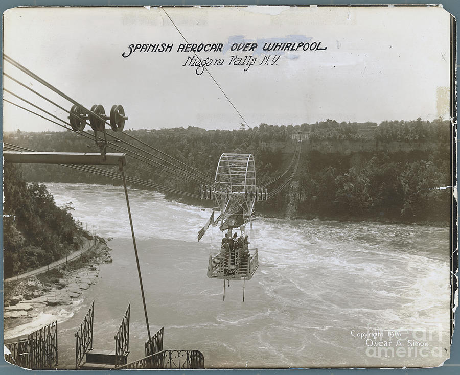 Aerocar Swinging Across Niagara Falls Photograph by Bettmann