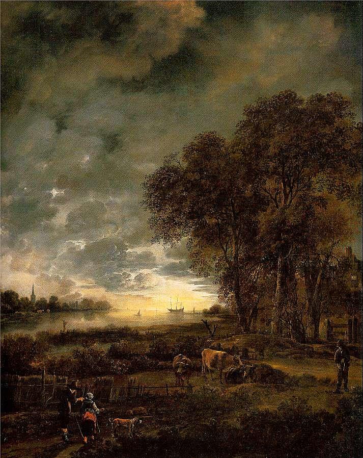 Aert van der Neer, Landscape 5 Painting by Aert van der Neer Fine Art