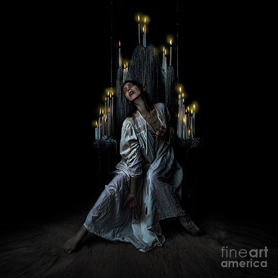 Candle Wax Photograph - Afflictions by Spokenin RED